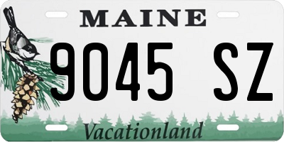 ME license plate 9045SZ