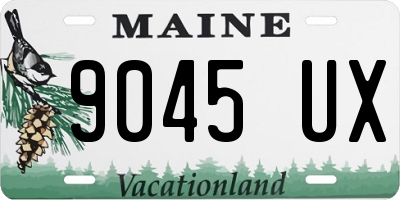 ME license plate 9045UX