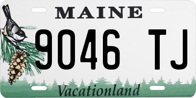 ME license plate 9046TJ