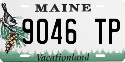 ME license plate 9046TP