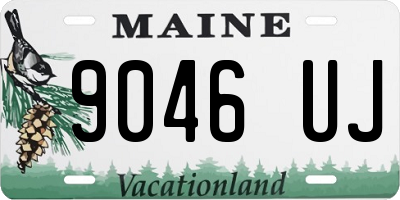 ME license plate 9046UJ