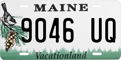 ME license plate 9046UQ