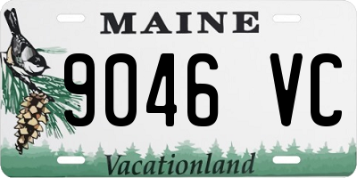 ME license plate 9046VC