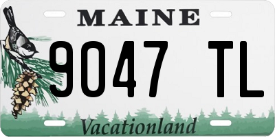 ME license plate 9047TL