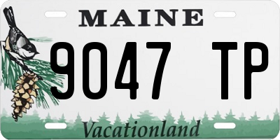 ME license plate 9047TP