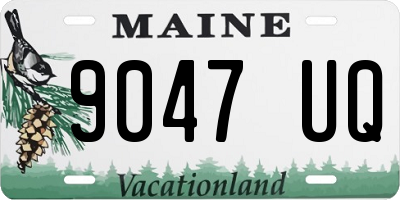 ME license plate 9047UQ