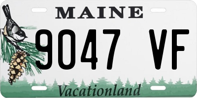 ME license plate 9047VF