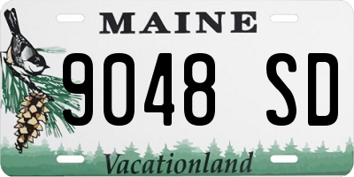 ME license plate 9048SD
