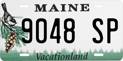 ME license plate 9048SP