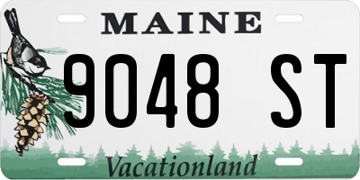 ME license plate 9048ST