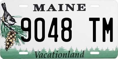ME license plate 9048TM