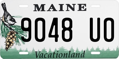 ME license plate 9048UO