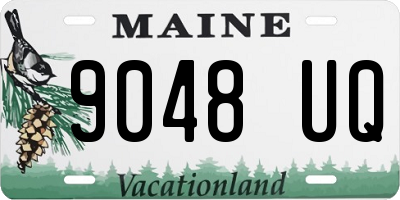 ME license plate 9048UQ