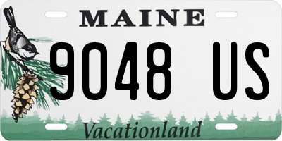 ME license plate 9048US