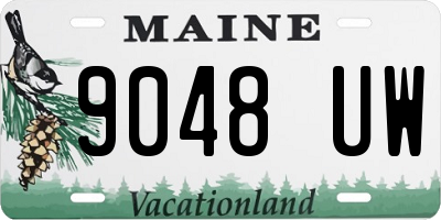 ME license plate 9048UW