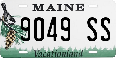ME license plate 9049SS