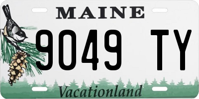 ME license plate 9049TY