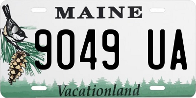 ME license plate 9049UA