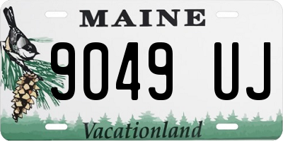 ME license plate 9049UJ