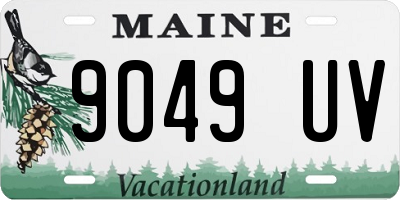 ME license plate 9049UV