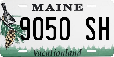 ME license plate 9050SH