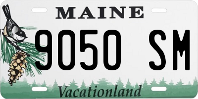 ME license plate 9050SM