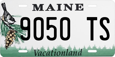 ME license plate 9050TS