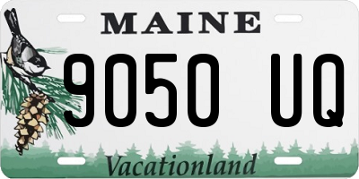 ME license plate 9050UQ
