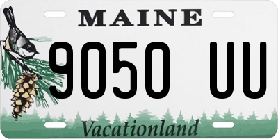 ME license plate 9050UU