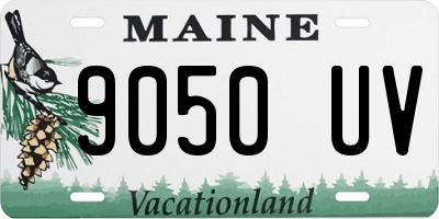 ME license plate 9050UV