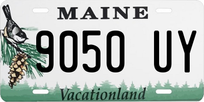 ME license plate 9050UY