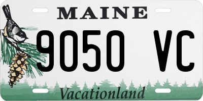 ME license plate 9050VC