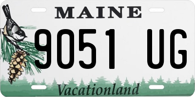 ME license plate 9051UG