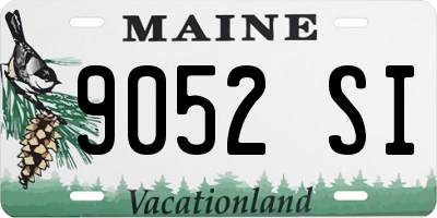 ME license plate 9052SI