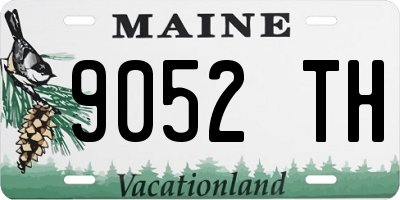 ME license plate 9052TH