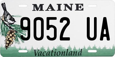 ME license plate 9052UA