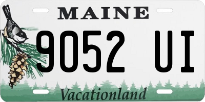 ME license plate 9052UI