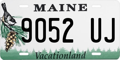 ME license plate 9052UJ