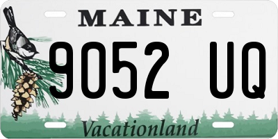 ME license plate 9052UQ