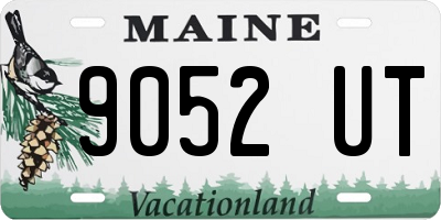 ME license plate 9052UT