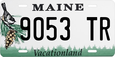 ME license plate 9053TR