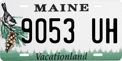 ME license plate 9053UH