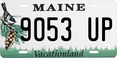 ME license plate 9053UP