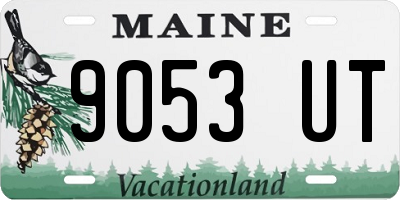 ME license plate 9053UT