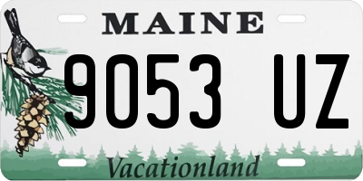 ME license plate 9053UZ