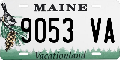 ME license plate 9053VA