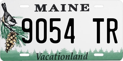 ME license plate 9054TR