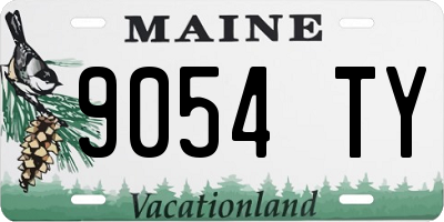 ME license plate 9054TY