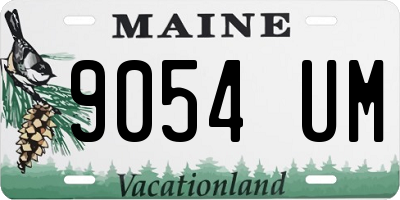 ME license plate 9054UM