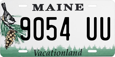 ME license plate 9054UU